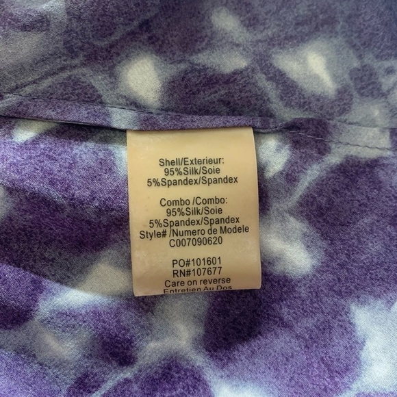 Alice + Olivia Camilla Print Silk Blouson Top - Picture 9 of 12